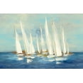 thumbnail image 2 of Purinton, Julia 24x17 Gold Ornate Wood Framed with Double Matting Museum Art Print Titled - Regatta Sail, 2 of 4