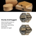 thumbnail image 3 of Antique Decorative Hasp Latch, Jewelry Box Hasp Latch Clasp with Screws, Iron Vintage Decorative Hasp Latch Safety Packlock Clasp Gate Locks for Wooden Box,, 3 of 7