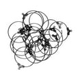 thumbnail image 1 of GUOOL 20Pcs Round Beading Hoop Earring Hook Connectors DIY Findings Black, 1 of 8