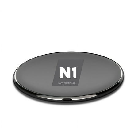 N1 Fast Qi Wireless Charging Pad 2.0 Amp 10W Universal Fast Wireless Charging Pad for iPhone X Galaxy S8 S9 S10 – New