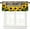 Yellow-3, variant on Sunflowers Valance Curtain Yellow Blue Flowers Red Berries Green Leaves Colorful Illustrations Home Decor Window Treatments for Kids Boys Girls Bedroom Kitchen Living Dining Room Office 54x18inch