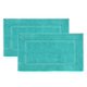 thumbnail image 1 of Juego de alfombras de baño LANE LINEN, 2 unidades, extrasuaves y absorbentes, color turquesa, 1 of 9
