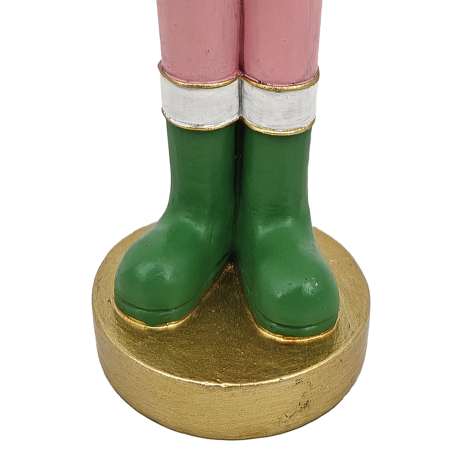 Holiday Time Resin Nutcracker With Tree