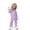 AB447 Purple, variant on Tisuna Kids Girls Fall Pajamas Set Fashion Long Sleeve Lapel Collar Letter Print Tops And Pants Sleepwear Children'S 2 Pieces Nightwear Matching Set Size 10-11 Years