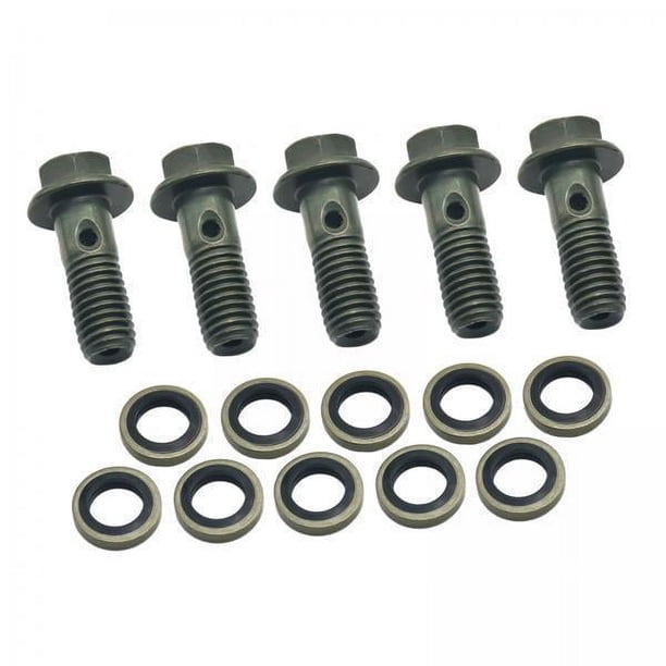 Pernos Banjo, Tornillos de Manguera de Aceite, Piezas de Repuesto, Tornillos de Tubo Resistentes Al Desgaste, Adaptador de Línea de Combustible para M 6 piezas