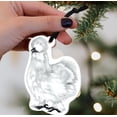 thumbnail image 6 of WIRESTER Set of 2pcs Acrylic Ready to Hang Ornament, Hanging Ornaments for Christmas Tree Holidays Party Home Office Decoration Gift - Animal Black Silkie Chicken & Animal White Silkie Chicken, 6 of 7
