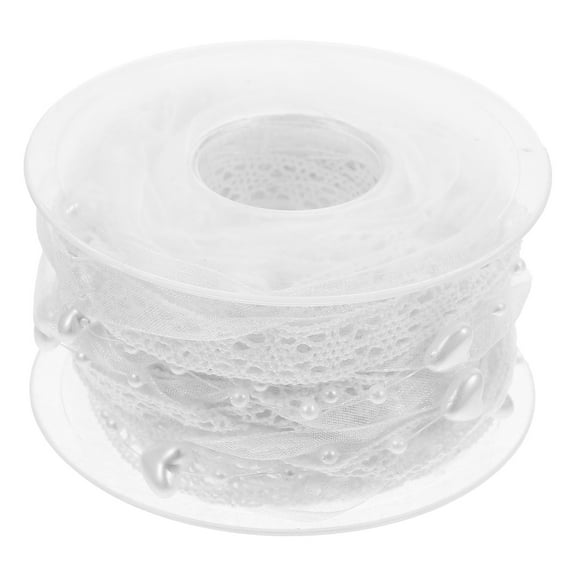 GOOHOCHY 1 Roll Decorative Lace Ribbon For Wedding Event Decor Present Wrapping Lace Vintage Style Ribbon For Diy Crafting And Sewing Thin And Elegant Trim