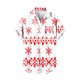 thumbnail image 1 of Mens Manga Corta Botón Abajo Camisas, Navidad Impreso Turndown Cuello Blusa, Top de Moda Casual, 1 of 3