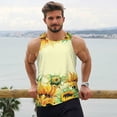 thumbnail image 6 of Pofeuu Sunflowers On A Yellow Background Print Men's Workout Tank Tops Sleeveless Muscle Gym Shirt Quick Dry-4X-Large, 6 of 7