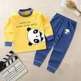 thumbnail image 2 of UAYOTSE boys Pajamas Toddler Pjs Set Cotton Kids Sleepwear 2 Piece Child Clothes Size 2-12 Years Sleepwear Pajamas,Sizes 6-12 Months, 2 of 4
