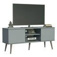 thumbnail image 2 of Madesa TV Stand Console with 2 Doors and 2 Shelves with Cable Management for 50, 55 Inch Media Storage Media Console Office Entertainment Center Wooden Television Cabinet - Grey, 2 of 6