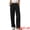 Black, variant on DARING DIVA Women's Striped Wide Leg Casual Work Long Pants Small Navy Blue