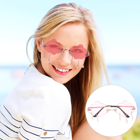 Niceauty Rimless Girls Sunglasses 1 Piece for Shot Parties Back to School