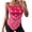 Womens tank tops Hot Pink, variant on Graphic Tank Tops For Women Trendy Slim Halter Neck Spaghetti Strap Vest Bodycon Bandeau Casual Daily Inner Outer Dual Use Stylish Tops Womens Shirts Grey XL