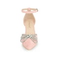 thumbnail image 5 of BLISSFUL STEP Women's Rhiness Bow Ankle Strap Stiletto Heel Pumps, 5 of 6