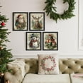 thumbnail image 3 of Hieng Vintage Christmas Wall Decor,Trendy Christmas Retro Posters for Room, Santa Snowman Deer Nutcracker Xmas Wall Art Prints for Living Room Kitchen Bedroom Office Set of 4 Unframed, 3 of 6