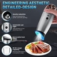 thumbnail image 4 of YEERSWAG Electric Salt and Pepper Grinder Set 2 Pack, Rechargeable Automatic Pepper Mill with Charging Base & LED Light, 6 Adjustable Coarseness, Stainless Steel One-Handed Operation – Black, 4 of 10