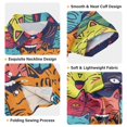 thumbnail image 3 of Dailycode Small Short Sleeve Button Down Shirts Happy Cats Faces Casual Shirt 3-10 Years, 3 of 9