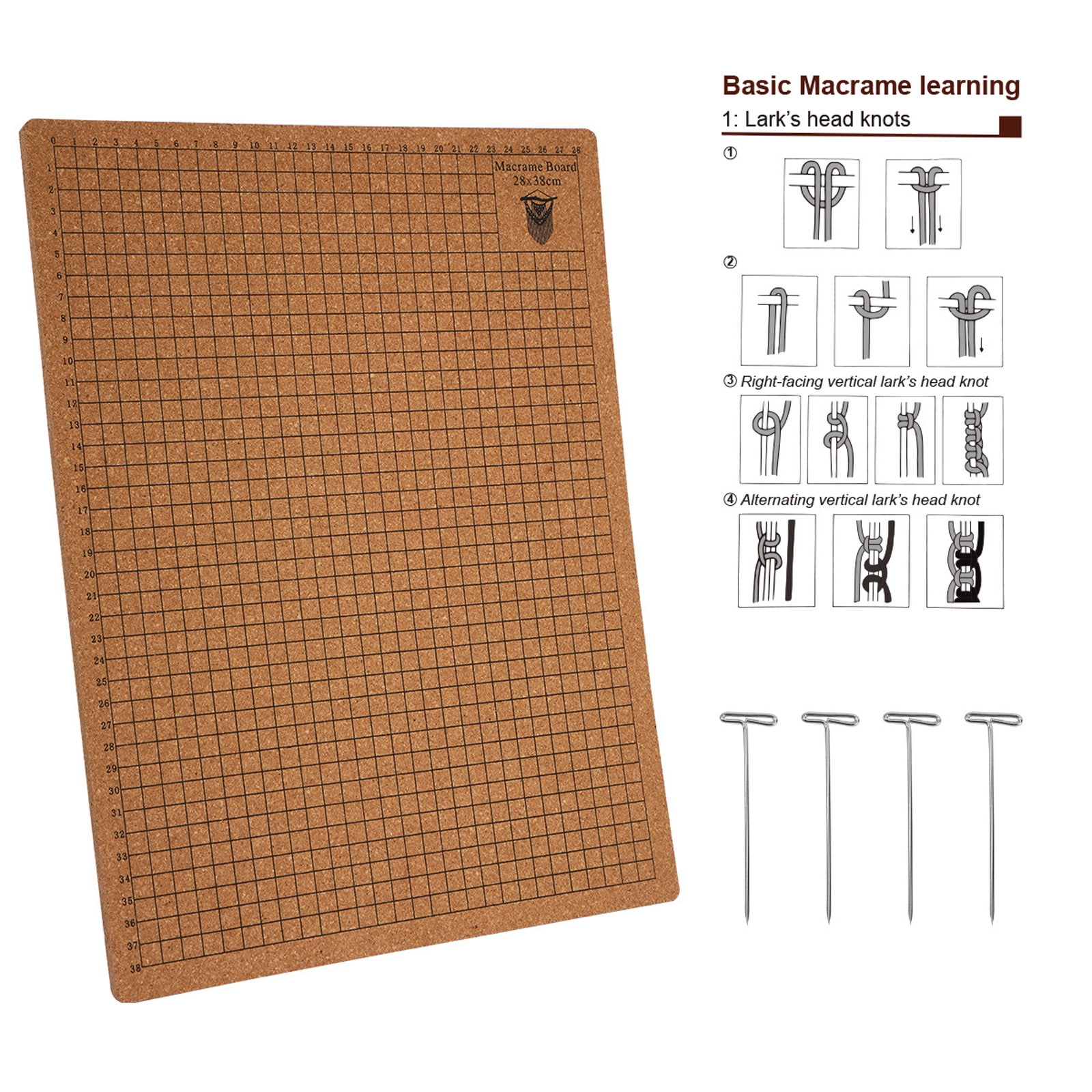Large Macrame Board Set for Knotting Braiding and Crafting DIY Handmade Bracelets Wigs String Art Projects