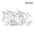 thumbnail image 3 of Furniture Feet Nail, Square Chair Table Leg Protector Pad 31mm x 12mm Plastic 60pcs, 3 of 5