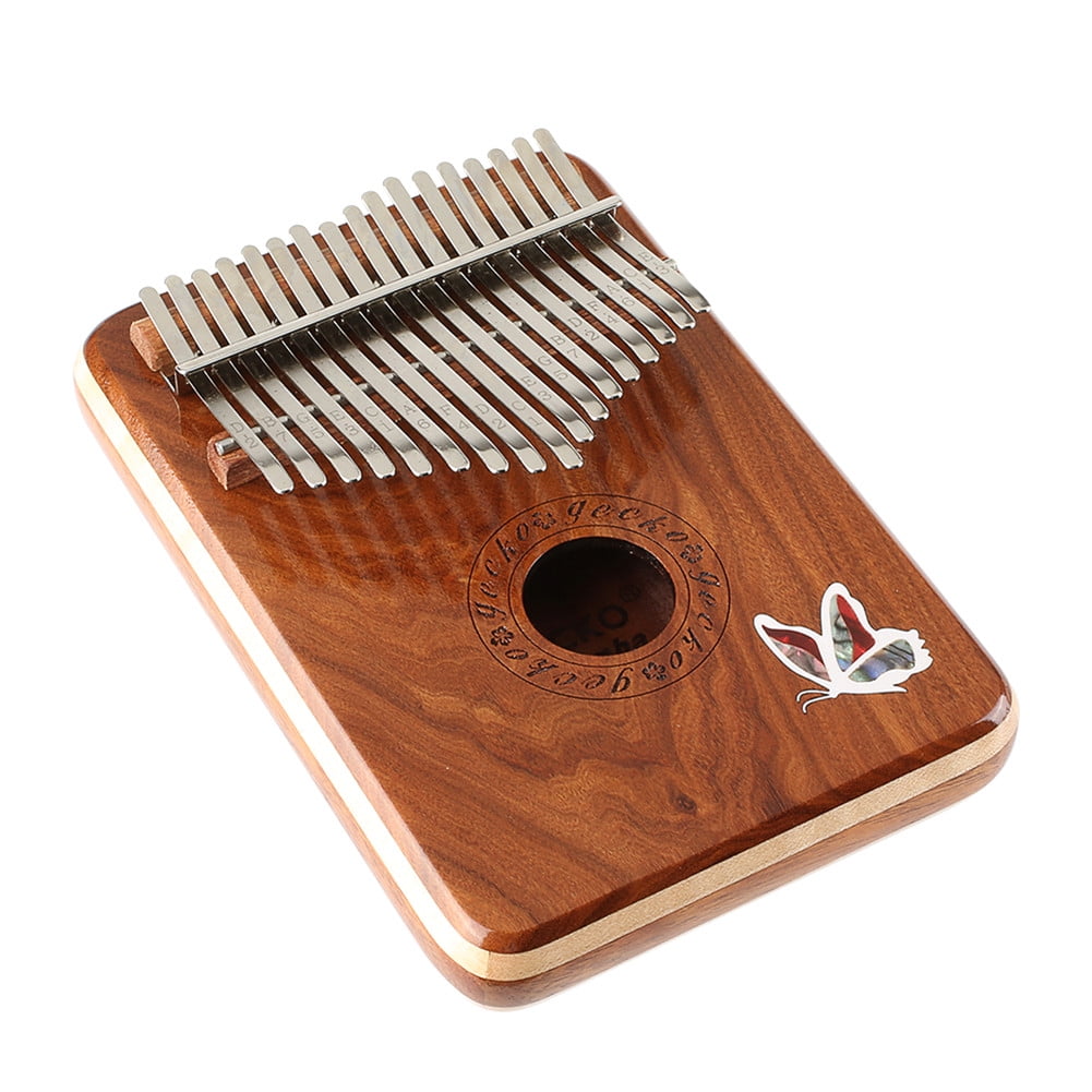 17 Keys Kalimba Mbira African Mahogany Finger Thumb Piano Wooden ...