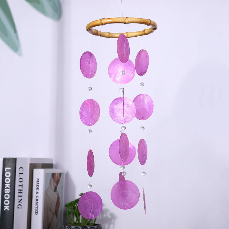Shell chime, various designs, for windows, rooms, terrace and balcony 19.6 IN Long$Spiral shell wind chimes for indoor and outdoor 19.6 IN Long - Walmart.com