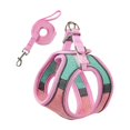 thumbnail image 1 of Btomtd Color Blocked Pet Strap And Leash Set Breathable Mesh Vests With Adjustable Straps Suitable For Small And Medium Cats And Dogs, 1 of 6