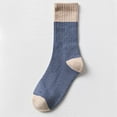 thumbnail image 4 of Iugvhana Unisex Comfort Organic Natural Cotton Classic Cushion Crew Socks for Men & Women, One Pair Sky Blue Free Size, 4 of 4