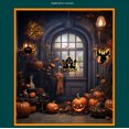 thumbnail image 4 of LSLJS Halloween Decorations Hanging Ornaments,Fall Decorations for Home,Black Halloween Theme Pendant with LED String Light,Glowing Pumpkin Lantern for Thanksgiving Havest Party Window, 4 of 6