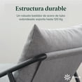 thumbnail image 4 of Silla de Metal Zinus Ada con Cojines de Memory Foam Color Gris Claro, 4 of 6