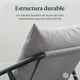 thumbnail image 4 of Silla de Metal Zinus Ada con Cojines de Memory Foam Color Gris Claro, 4 of 6