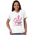thumbnail image 5 of God is Bigger Than Cancer BCA Ribbon Women's Graphic T Shirt Tees Brisco Brands S, 5 of 5
