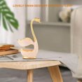 thumbnail image 3 of Juego de vajilla, tenedor para pastel de frutas de aleación de zinc, cuchara para café y té, juego de cubiertos con forma de cisne, 1 soporte para cisne + 6 cucharas, dorado, 3 of 5