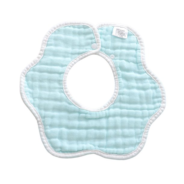 Babero de muselina para bebé: babero ajustable de algodón orgánico de 8 capas para niñas y niños, superabsorbente y suave