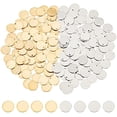 thumbnail image 2 of 160Pcs 2 Colors Stamping Blank Tag Pendants Flat Round Pendants 12mm Blank Engraving Name Pendants Stainless, 2 of 9