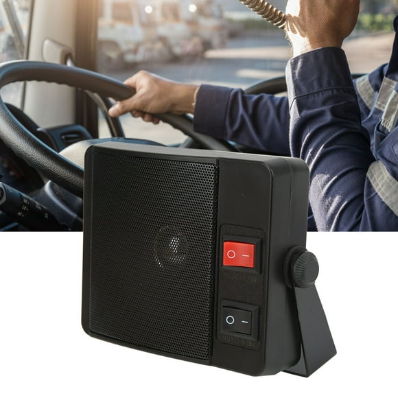 CB Radio External Speaker, Walkie Talkie External Speaker 8 Ohms 3.5mm Jack Portable 11W for 2 Way Radio