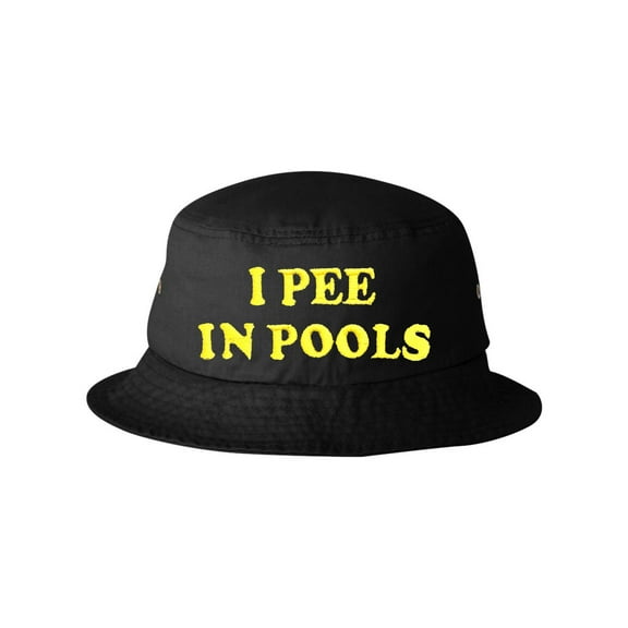 Adult I Pee In Pools Embroidered Bucket Cap Dad Hat