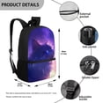 thumbnail image 4 of Jeiento Galaxy 17 Inch Kids Backpack Set of 5 for Girls Cute Cat Lightweight School Bag with Lunch Bag, Pencil Case and Bookmarks Breathable School Backpack for 9-12 Years Old, 4 of 8