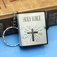 thumbnail image 5 of UDIYO Mini Key Chain Holy Bible Cross Pendant Religious Christian Keyring Decor Gift, 5 of 7