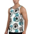 thumbnail image 2 of Fotbe Watercolor Sunflower Pattern Men's Quick Dry Workout Tank Top Gym Muscle Tee Fitness Bodybuilding Sleeveless T Shirt Breathable Workout Shirt-4X-Large, 2 of 9