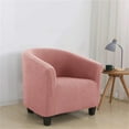 thumbnail image 7 of Club Bath Tub Armchairs Chair Cover Polar Fleece Single Sofa Covers Stretch Couch Slipcovers Furniture Protector, 7 of 7