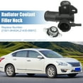 thumbnail image 2 of No 21501-9HA0A/21430-8991C Cuello de llenado del radiador del motor con tapa completamente sellada para Nissan Altima 2.5L L4 2007-2013 Tubo de agua del cuello de llenado del refrigerante del radiador superior de plástico Unique Bargains carcasas del termostato del refrigerante del motor, 2 of 7