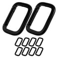 thumbnail image 3 of 10pcs Heavy Duty Black Carabiner Clip Metal Keychain Buckle For Climbing Hiking Camping Secure Clips For Gear And Accessories, 3 of 9