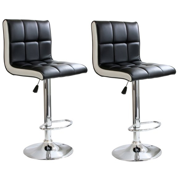 AmeriHome BS2318SET Modern 2 Tone Bar Stool - 2 Piece