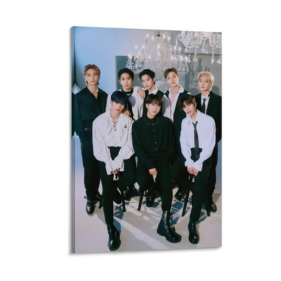 Stray Kids Art Handsome Male Star Poster Gifts Canvas Painting Poster Wall Art Decorative Picture Prints Modern Decor 12x18inch(30x45cm)