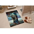 thumbnail image 6 of Blue Tones Rug, Elephant Rugs, Farmhouse Rugs, Corridor Rugs, Animal Rug, Abstract Elephant Rug, Office Decor Rugs, Easy to Clean Rug, 2.6'x9.2' - 80x280 cm, 6 of 8