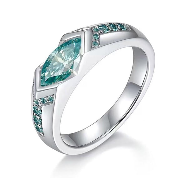 Magnetic Moissanite Rings Magtherapy Lymphatic Therapy Titanium Ion Rings New P8