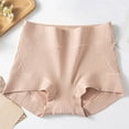 thumbnail image 2 of GigrtiJin Womens High Waisted Boyshort Cotton Underwear Postpartum Seamless Panties Invisible Sweat Proof Underpants, 2 of 7