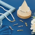 thumbnail image 5 of DIY 8Pcs Zirconia Watch Extender Golden Platinum Necklace Bracelet Extender Chain Extension Clasp with Cubic Zirconia Watch Band Clasps for Bracelet Necklace Making DIY Jewelry Extender -8 Styles DIY, 5 of 6