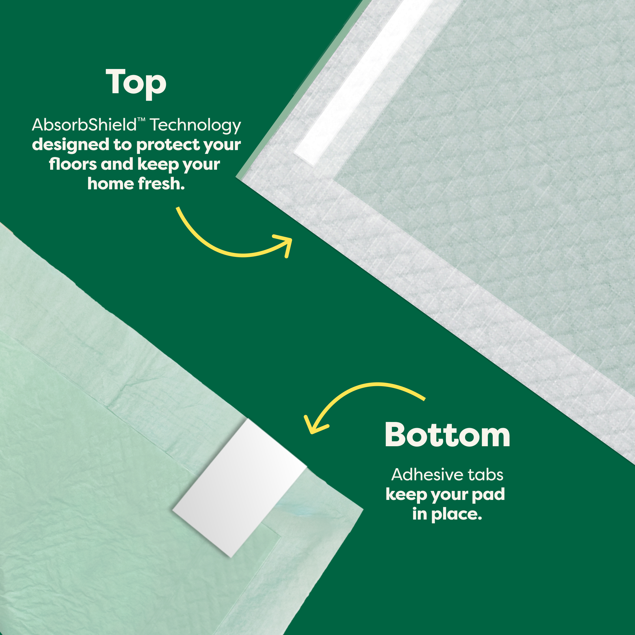 Earth Rated Leak-Proof Pee Pads, 2XL 30"x36", Unscented, 25 Count